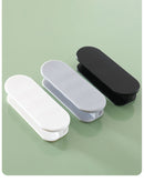 Grey 10-Pack No-Drill Window Handle Cabinet Pulls - Adhesive Mounting for Easy Installation