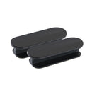 Black 10-Pack No-Drill Window Handle Cabinet Pulls - Adhesive Mounting for Easy Installation
