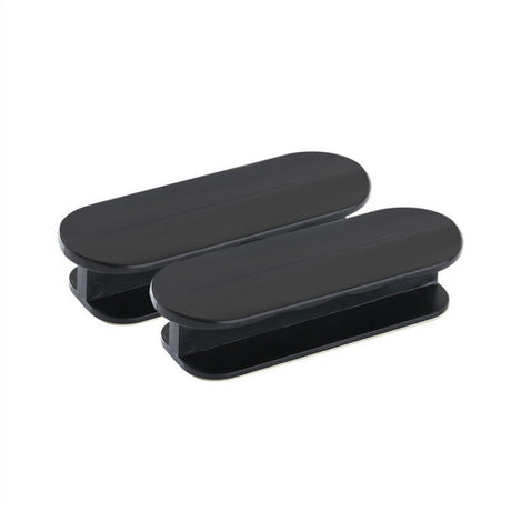 Black 10-Pack No-Drill Window Handle Cabinet Pulls - Adhesive Mounting for Easy Installation