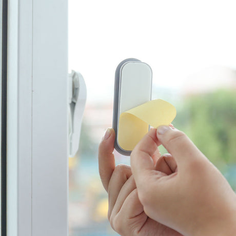 Black 10-Pack No-Drill Window Handle Cabinet Pulls - Adhesive Mounting for Easy Installation