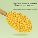 Green Pet Durian Massage Comb 2-Pack - Cat Deshedding Brush with Dual-Sided TPR Design for Soft Skin and Fur Cleaning