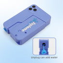2 Pcs Blue Mini Foldable Phone Water Gun - Portable Dual-Nozzle Spray Toy for Summer Fun and Stress Relief
