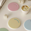 2 Pcs Pink Quick-Dry Natural Diatom Mud Coaster - Absorbent Bathroom Sink Mat for Kitchen and Washroom Use