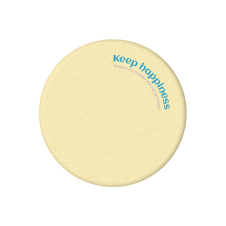 2 Pcs Yellow Quick-Dry Natural Diatom Mud Coaster - Absorbent Bathroom Sink Mat for Kitchen and Washroom Use