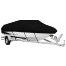Black Heavy Duty Waterproof Tarp Covers with Storage Bag, Fits V-Hull, Fish&Ski, Pro-Style, Fishing, Runabout, Bass Boats, 20-22FT(700cm*320cm)