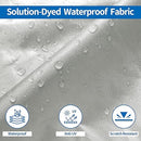 Black Heavy Duty Waterproof Tarp Covers with Storage Bag, Fits V-Hull, Fish&Ski, Pro-Style, Fishing, Runabout, Bass Boats, 20-22FT(700cm*320cm)