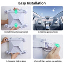 White Star Mini Car Suction Mount Bracket - Universal Glass Mount for Roof, Skylight, and Vehicle Windows