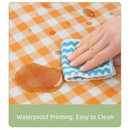 Yellow Lightweight Thickened Picnic Mat – Waterproof Outdoor Camping Ground Sheet for Hiking, Parks and Picnics(1.5*2M）