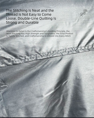 Silver 2S Universal Car Cover – 170T Taffeta Fabric, All-Weather Protection for Cars(3500×1700×1500MM)