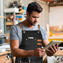 Brown 16-ounce Heavy-Duty Canvas Apron – Durable, Waterproof & Oil-Resistant Kitchen Workwear for Cooking and Crafting
