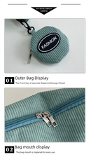 Pink Minimalist Corduroy Crossbody Bag – Large Capacity Single Shoulder & Diagonal Sling Bag in Korean Style