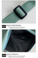 Green Minimalist Corduroy Crossbody Bag – Large Capacity Single Shoulder & Diagonal Sling Bag in Korean Style