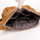 Grey Multi-Pocket Lightweight Nylon Crossbody Bag – Stylish, Functional, and Spacious Shoulder Bag for Women
