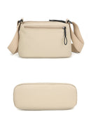 Green Lightweight Multi-Layer Crossbody Bag for Women – Compact, Water-Resistant Nylon Shoulder Bag with Adjustable Strap