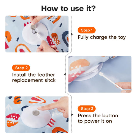 Green Interactive Cat Toys Rechargeable,Moving Concealed Feathers,Real Mouse Squeaky,Touch Activated Cat Kitten Toy Exercise Toys for Indoor Bored Adult Cats