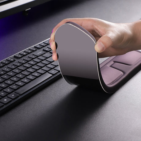 Green and White Comfortable Memory Foam Wrist Rest Set – Ergonomic Mouse Pad & Keyboard Hand Support for Office and Home Use