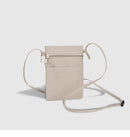 Dark Beige Minimalist Lightweight Nylon Crossbody Phone Bag - Compact & Stylish for Women