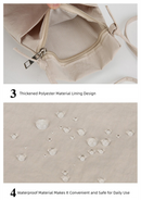 Dark Beige Minimalist Lightweight Nylon Crossbody Phone Bag - Compact & Stylish for Women