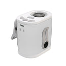 White High-Speed Mini Clip Fan with 360° Rotation – Portable, Rechargeable & Multi-Functional Cooling Solution
