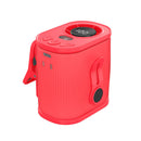 Red High-Speed Mini Clip Fan with 360° Rotation – Portable, Rechargeable & Multi-Functional Cooling Solution