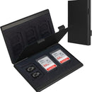 Black High-Quality Aluminum SD & TF Card Case – Premium Storage Solution for Memory Cards(Memory card not included)