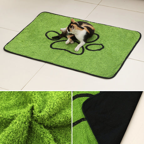 2 Pcs Artificial Grass Pet Mat – Soft, Fast-Drying & Non-Slip Sleeping Pad for Cats and Dogs(90*104cm)