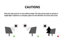 Solar Panel Fan Kit – 16W Monocrystalline Solar Powered Ventilation System with Dual Fans