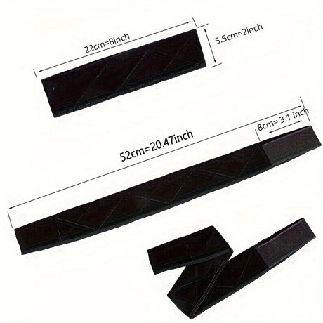 3-Pack Black Velvet Wig Headband – Soft, Stretchy & Secure Lace Wig Band for Seamless Hairpiece Fit