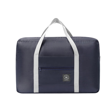 Dark Blue Foldable Travel Duffel Bag – Lightweight, Waterproof Oxford Fabric Storage Bag for Short Trips, Moving(5-Piece Set)