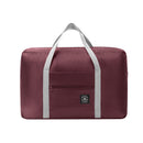 Dark Red Foldable Travel Duffel Bag – Lightweight, Waterproof Oxford Fabric Storage Bag for Short Trips, Moving(5-Piece Set)