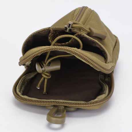 Green Multi-Functional Outdoor Water Bottle & Phone Pouch – Tactical Zippered Waist Pack for Travel, Hiking, and Daily Use