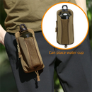Green camouflage Multi-Functional Outdoor Water Bottle & Phone Pouch – Tactical Zippered Waist Pack for Travel, Hiking, and Daily Use