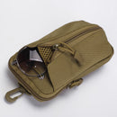 Dark Green camouflage Multi-Functional Outdoor Water Bottle & Phone Pouch – Tactical Zippered Waist Pack for Travel, Hiking, and Daily Use