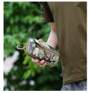 Dark Green camouflage Multi-Functional Outdoor Water Bottle & Phone Pouch – Tactical Zippered Waist Pack for Travel, Hiking, and Daily Use