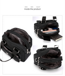 Blue Large Capacity Single Shoulder Bag – Waterproof Nylon Tote with Adjustable Strap, Multi-Functional Design for Everyday Use