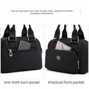 Blue Large Capacity Single Shoulder Bag – Waterproof Nylon Tote with Adjustable Strap, Multi-Functional Design for Everyday Use