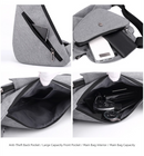 Grey Men's Nylon Fabric Chest Bag – Lightweight, Waterproof & Multi-Functional Crossbody Sling Bag