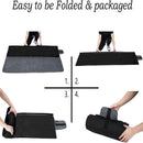 Black and Grey 3-Layer Waterproof Outdoor Blanket – Portable, All-Weather Picnic & Camping Mat with Storage Pocket