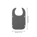 Grey Anti-Stain Feeding Apron with Pocket – Adjustable Care Bib for Elderly & Disabled Adults (2-Pack)