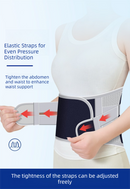 Size XL Grey Wide Breathable Lumbar Support Belt  – Adjustable Back Brace for Pain Relief & Posture Correction