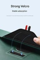 3-in-1 PU Leather Laptop Sleeve with Stand & Mouse Pad + Accessory Pouch(black)
