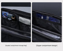Large Capacity PU Leather Toiletry Bag - Multi-Compartment Dopp Kit & Cosmetic Organizer(Tan)