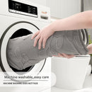 Plush Embossed Leaf Bath Mat - Ultra Soft, Absorbent & Non-Slip Bathroom Rug(Dark gray 50*80㎝)