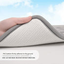 Plush Embossed Leaf Bath Mat - Ultra Soft, Absorbent & Non-Slip Bathroom Rug(Dark gray 50*80㎝)