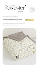 Lightweight Reversible Summer Quilt - Soft, Breathable & Machine Washable Comforter(150x200cm Fan Flower)