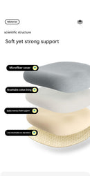 Memory Foam Student Seat Cushion - Pressure Relief, Non-Slip with Adjustable Straps for Healthy Posture(Astronaut Blue 36x34cm)