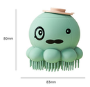 Green 2-Pack Pet Bath Brush with Shampoo Dispenser - Soft Silicone Massager for Dogs & Cats