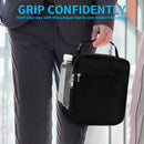 Navy Blue Portable Insulated Lunch Bag - Large Capacity Thermal Cooler Tote with Shoulder Strap for Work, School, and Picnic
