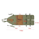 Brown Pocket Heavy-Duty Gardening Apron with Adjustable Straps and Multi-Pocket Design