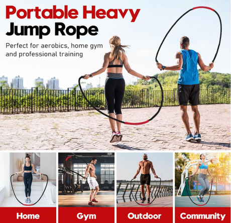 Black-gold Heavy Duty Battle Rope for Jumping (25mm) - Intense Full-Body Workout for Core Strength & Muscle Training
